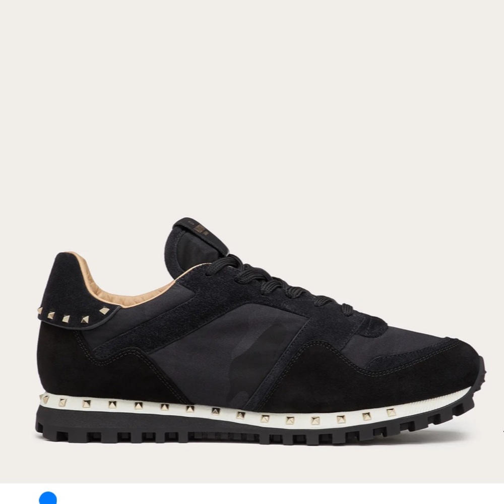 Valentino CAMOUFLAGE STUDDED SNEAKER